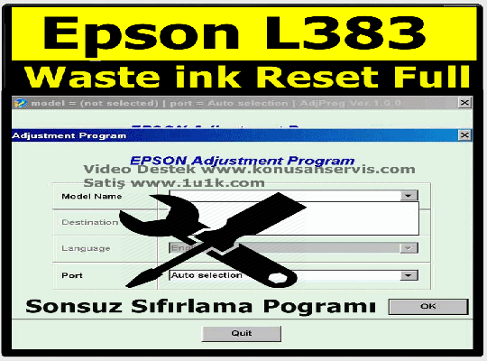 Reset Epson L383 | Epson Waste ink Ped Resetter